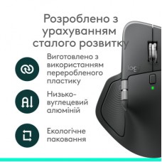 Мышка Logitech MX Master 4 for Business Wireless/Bluetooth Graphite (910-007617) - Фото