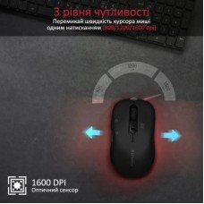 Мышка Promate Slider Wireless Black (slider.black) - Фото
