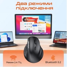 Мышка Meetion BTM010R RGB Bluetooth/Wireless Black (MT-BTM010R-A) - Фото