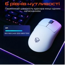 Мышка Meetion GW40 PRO Bluetooth/Wireless/USB White (MT-GW40-B) - Фото