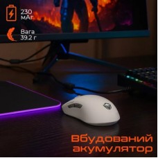 Мышка Meetion GW40 PRO Bluetooth/Wireless/USB White (MT-GW40_PRO-B) - Фото