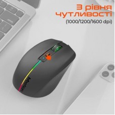 Мышка Meetion BTM002 Wireless/Bluetooth Black (MT-BTM002-A) - Фото