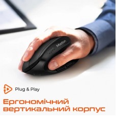 Мышка Meetion BTM008 Wireless/Bluetooth Black (MT-BTM008-A) - Фото