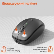 Мышка Meetion BTM100R Wireless/Bluetooth Black (MT-BTM100R-A) - Фото
