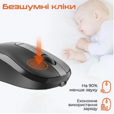Мышка Meetion BTM185R Bluetooth/Wireless Black (MT-BTM185R-A) - Фото
