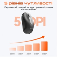 Мышка Meetion BTM185R Bluetooth/Wireless Black (MT-BTM185R-A) - Фото