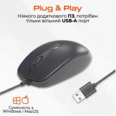 Мышка Meetion M100 USB Black (MT-M100-A) - Фото