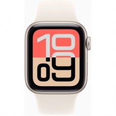 Смарт-часы Apple Watch SE 3 GPS 40mm Starlight Aluminium Case with Starlight Sport Band - S/M (MEH34RK/A) - Фото