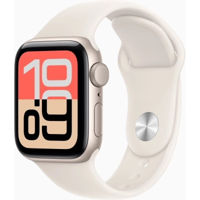 Смарт-годинник Apple Watch SE 3 GPS 40mm Starlight Aluminium Case with Starlight Sport Band - M/L (MEH54RK/A)