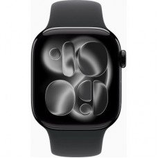 Смарт-годинник Apple Watch Series 11 GPS 42mm Jet Black Aluminium Case with Black Sport Band - S/M (MEQT4RK/A) - Фото