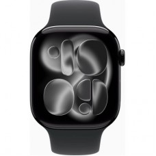Смарт-часы Apple Watch Series 11 GPS 46mm Jet Black Aluminium Case with Black Sport Band - S/M (MEUW4RK/A) - Фото