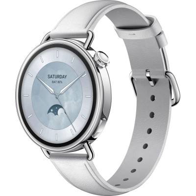 Смарт-часы Xiaomi Watch S4 41mm Leather Strap Білий BHR07VUGL (1166774)