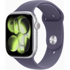 Смарт-годинник Apple Watch Series 11 GPS + Cellular 46mm Silver Aluminium Case with Purple Fog Sport Band - S/M (MFCP4RK/A) - Фото