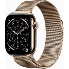 Смарт-годинник Apple Watch Series 11 GPS + Cellular 42mm Gold Titanium Case with Gold Milanese Loop (MF8Y4RK/A) - Фото