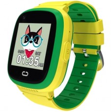 Смарт-годинник Canyon Sunny KW-48 Video 4G GPS Games Music Yellow/Green (CNE-KW48YG) - Фото