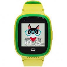 Смарт-годинник Canyon Sunny KW-48 Video 4G GPS Games Music Yellow/Green (CNE-KW48YG) - Фото