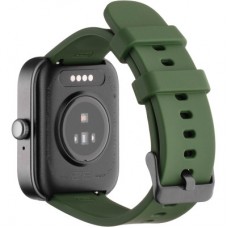 Смарт-часы 2E Alpha SQ Music Edition 46mm Black-Green + ремінець сірий (2E-CWW40BKGN-WS) - Фото