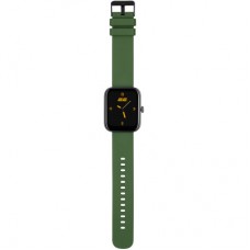 Смарт-часы 2E Alpha SQ Music Edition 46mm Black-Green + ремінець сірий (2E-CWW40BKGN-WS) - Фото