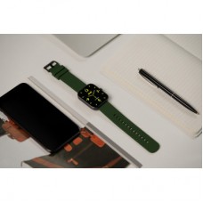 Смарт-часы 2E Alpha SQ Music Edition 46mm Black-Green + ремінець сірий (2E-CWW40BKGN-WS) - Фото