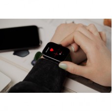 Смарт-часы 2E Alpha SQ Music Edition 46mm Black-Green + ремінець сірий (2E-CWW40BKGN-WS) - Фото