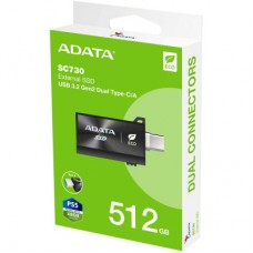 Накопичувач SSD USB 3.2 512 GB SC730 ADATA (SC730-512G-CACTI) - Фото