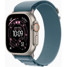 Смарт-годинник Apple Watch Ultra 3 GPS + Cellular 49mm Natural Titanium Case with Light Blue Alpine Loop - Medium (MEWM4QP/A) - Фото