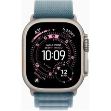 Смарт-годинник Apple Watch Ultra 3 GPS + Cellular 49mm Natural Titanium Case with Light Blue Alpine Loop - Medium (MEWM4QP/A) - Фото
