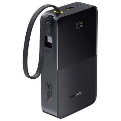 Батарея універсальна Baseus EnerFill FC51 Bipow2 Pro 20000 mAh 22,5W build-in cable USB-C black (E0027701)