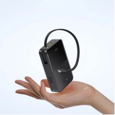 Батарея універсальна Baseus EnerFill FC51 Bipow2 Pro 20000 mAh 22,5W build-in cable USB-C black (E0027701) - Фото