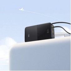 Батарея універсальна Baseus EnerFill FC51 Bipow2 Pro 20000 mAh 22,5W build-in cable USB-C black (E0027701) - Фото