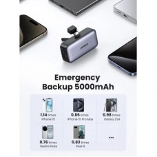 Батарея универсальная Ugreen 5000mAh 22,5W USB-C In/Out, with build-in Type-C connector (PB503) (35338) - Фото