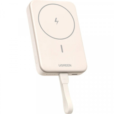 Батарея універсальна Ugreen 10000 mAh 20 W Magnetic Wireless Build-in USB-C Cable (PB760) (35341B)