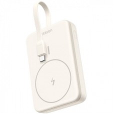 Батарея універсальна Ugreen 10000 mAh 20 W Magnetic Wireless Build-in USB-C Cable (PB760) (35341B) - Фото
