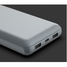 Батарея універсальна Belkin 10000 mAh 15 W 2xUSB-A, USB-C Gray (BPB011BTGY) - Фото