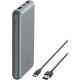 Батарея универсальная Belkin 10000mAh 15W 2xUSB-A, USB-C Gray (BPB011BTGY)