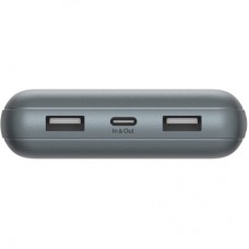 Батарея універсальна Belkin 10000 mAh 15 W 2xUSB-A, USB-C Gray (BPB011BTGY) - Фото