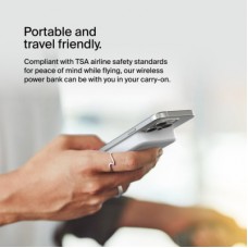 Батарея універсальна Belkin 10000 mAh MagSafe Wireless Qi2 White (BPD008BTWH) - Фото
