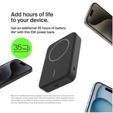 Батарея універсальна Belkin 10000 mAh MagSafe Wireless Qi2 Black (BPD008BTBK) - Фото