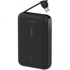 Батарея універсальна Belkin 10000 mAh, 20 W, USB-C, Black (BPB021HQBK) - Фото