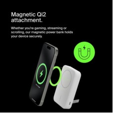 Батарея універсальна Belkin 8000 mAh MagSafe Wireless Qi2 White (BPD007BTWH) - Фото