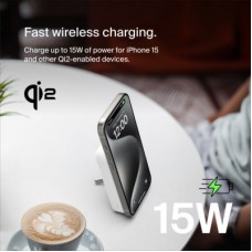 Батарея універсальна Belkin 8000 mAh MagSafe Wireless Qi2 White (BPD007BTWH) - Фото