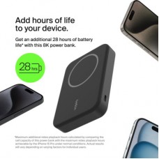 Батарея універсальна Belkin 8000 mAh MagSafe Wireless Qi2 Black (BPD007BTBK) - Фото