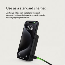 Батарея універсальна Belkin 8000 mAh MagSafe Wireless Qi2 Black (BPD007BTBK) - Фото
