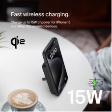 Батарея універсальна Belkin 8000 mAh MagSafe Wireless Qi2 Black (BPD007BTBK) - Фото