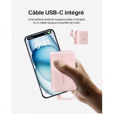 Батарея універсальна Belkin 10000 mAh, 20 W, USB-C, Pink (BPB021HQPK) - Фото