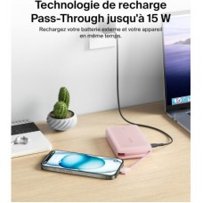 Батарея універсальна Belkin 10000 mAh, 20 W, USB-C, Pink (BPB021HQPK) - Фото