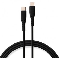 Дата кабель USB-C to USB-C 2.0m 240W Chip Silicon Black Vinga (VCDCCC2242SB) - Фото