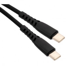 Дата кабель USB-C to USB-C 2.0m 240W Chip Silicon Black Vinga (VCDCCC2242SB) - Фото