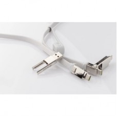 Дата кабель 6in1 inCharge XL 2.0m white Rolling Square (XLM02R) - Фото