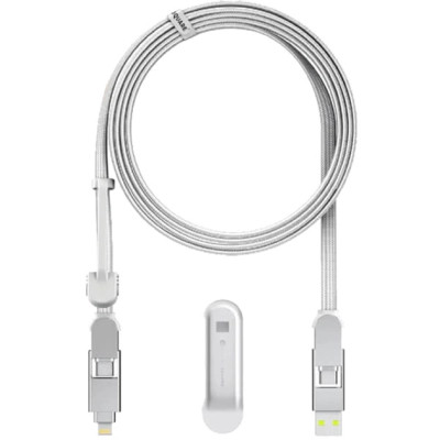 Дата кабель 6in1 inCharge XL 3.0m white Rolling Square (XLL02R)